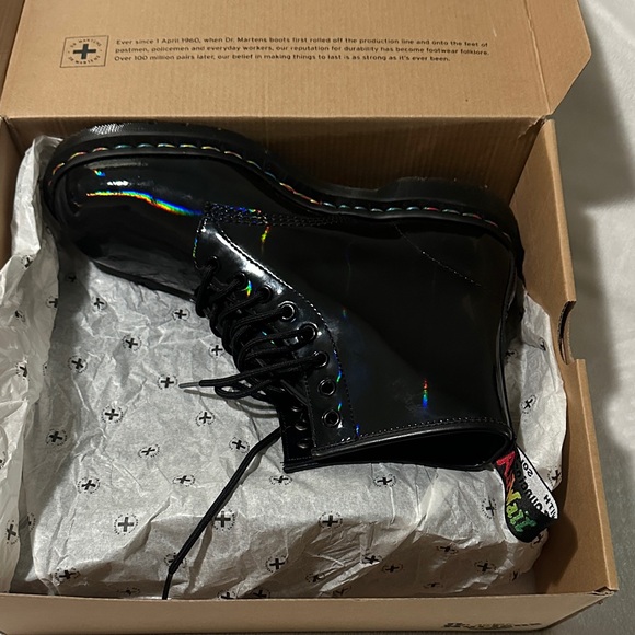 Dr. Martens Black Patent Leather Boots - Picture 10 of 13